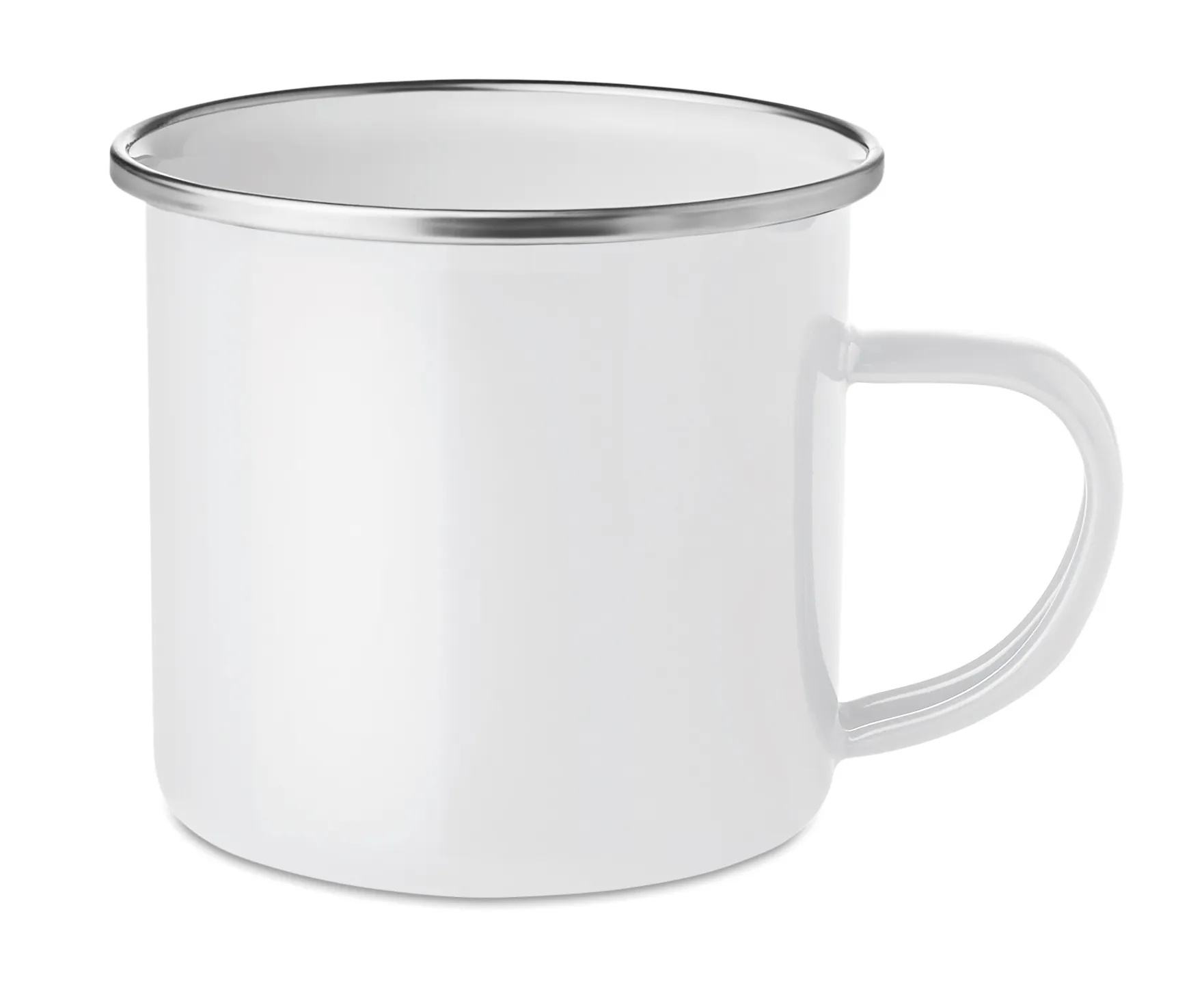 Emaillen sublimatiemok 350 ml Wit