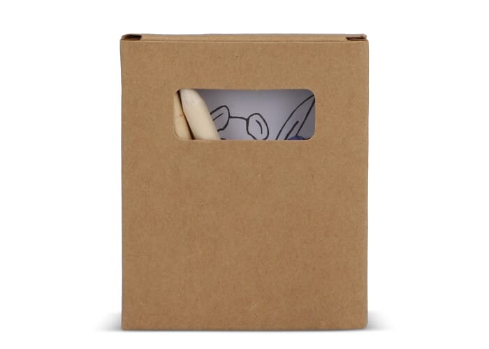 8-delige kleurset in kraft doosje Natuur