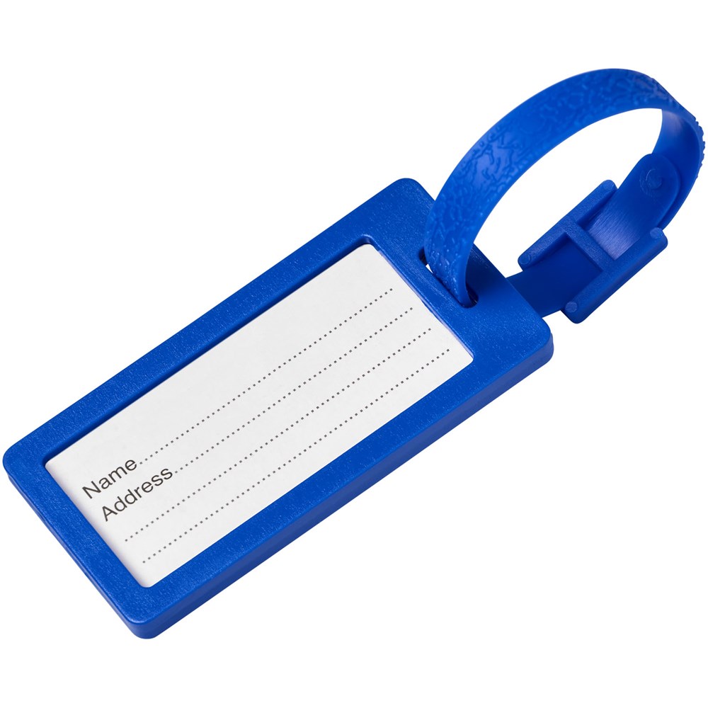 River gerecycled bagagelabel met venster River gerecycled bagagelabel met venster