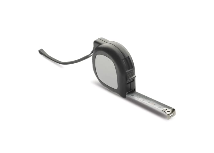 Rolmaat 5 meter Zwart