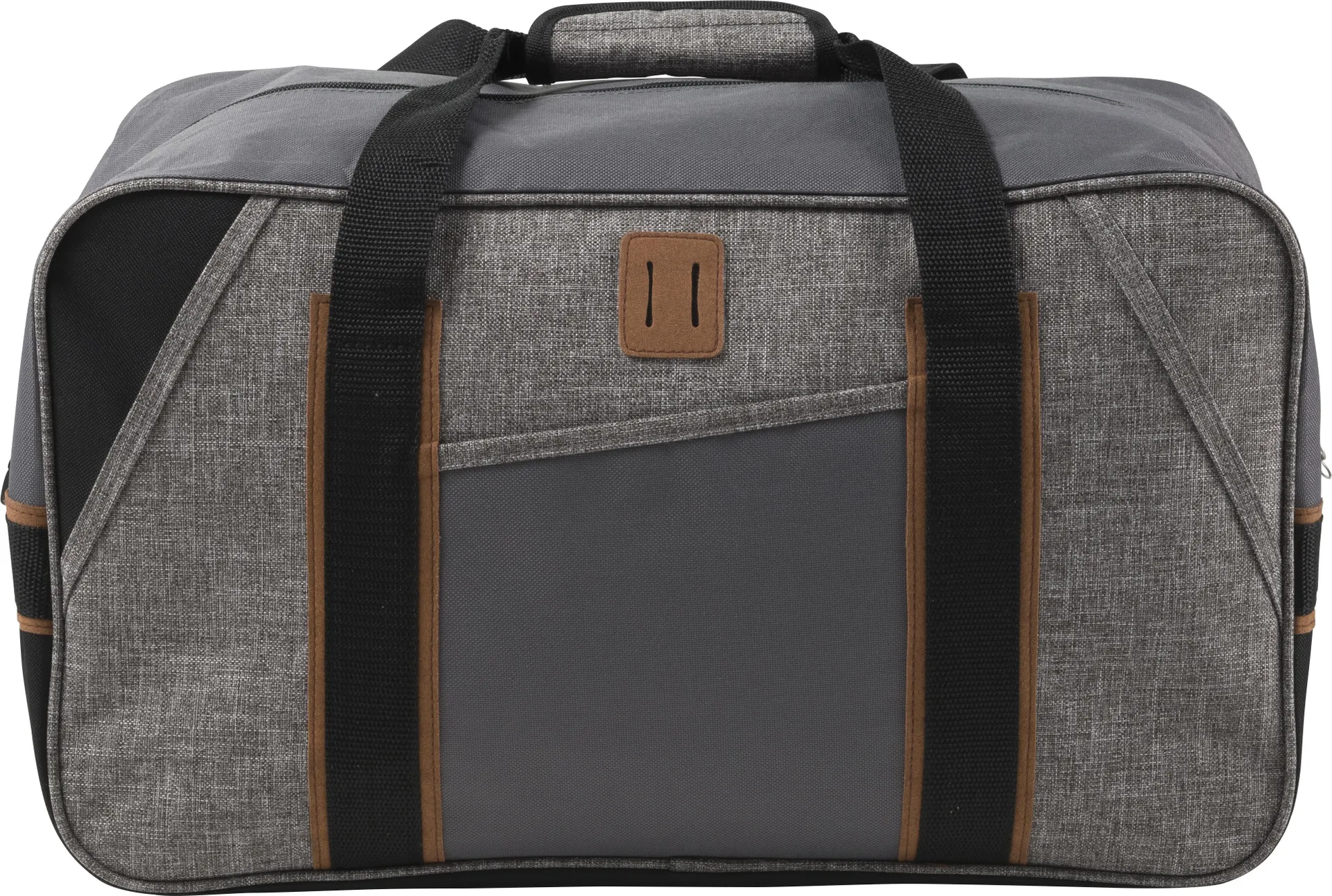 Sporttas Rochelle | Polycanvas 600D | Synthetisch leren details grijs