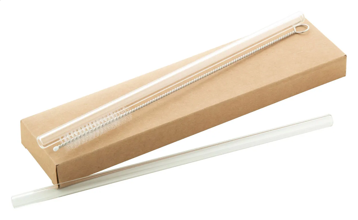 GlasSip glazen rietjes set transparant