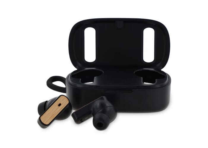 TWS Oordopjes bamboe Zwart