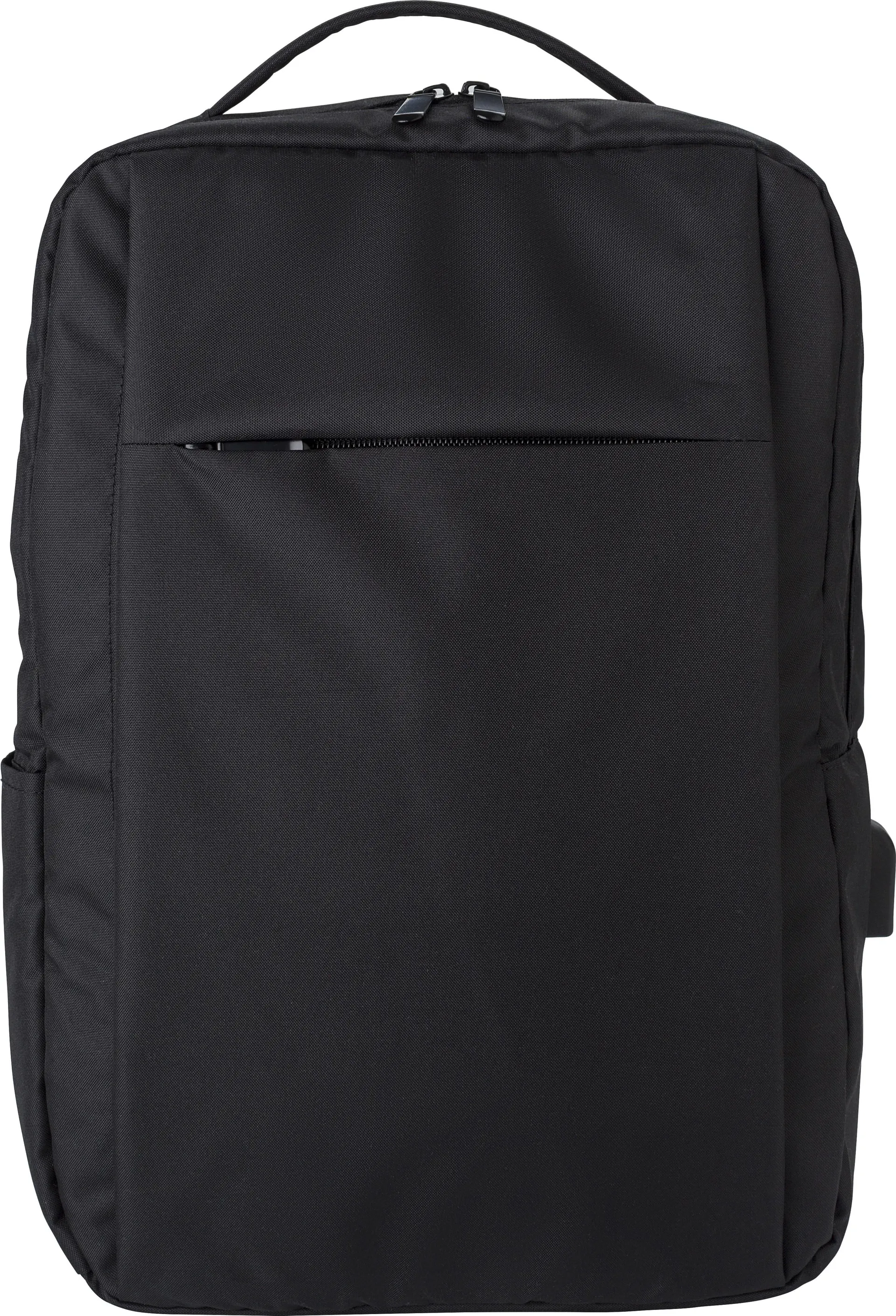 Laptoptas Jesse | Gerecycled | 16 inch | USB-poort zwart