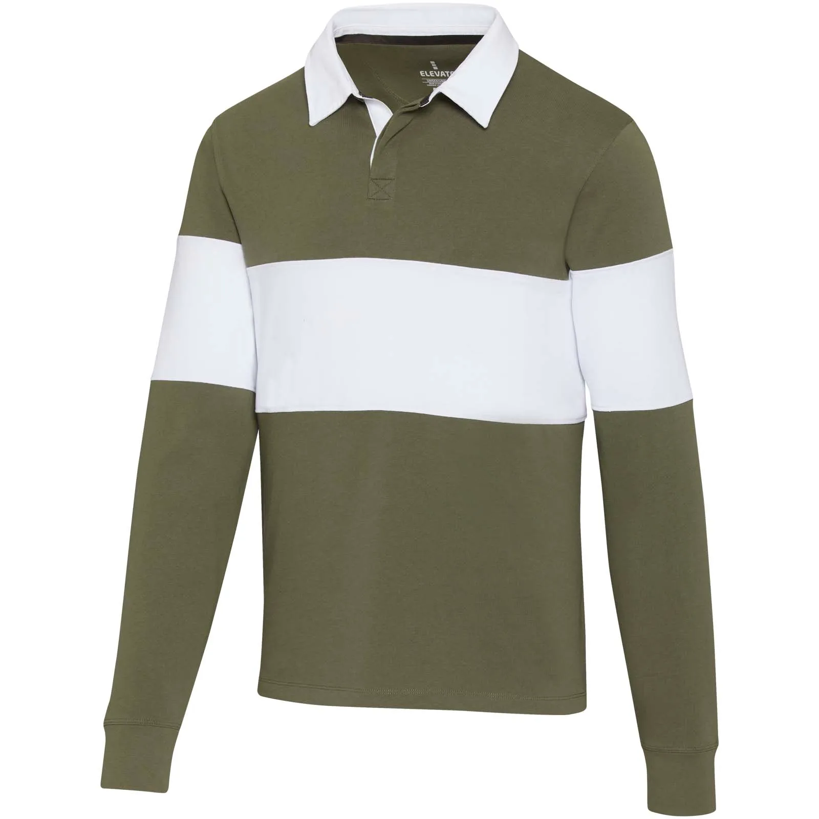 Clyde unisex organic rugbypolo sweatshirt  Groen