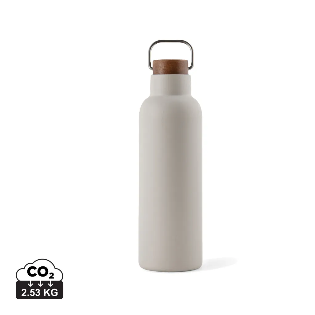 VINGA Ciro RCS gerecycled RVS vacuum fles 800ML beige