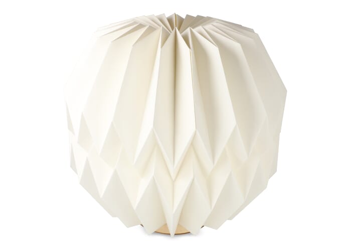 Coollux opvouwbare Origami-geïnspireerde papieren LED-lamp Luna 25cm Natuur