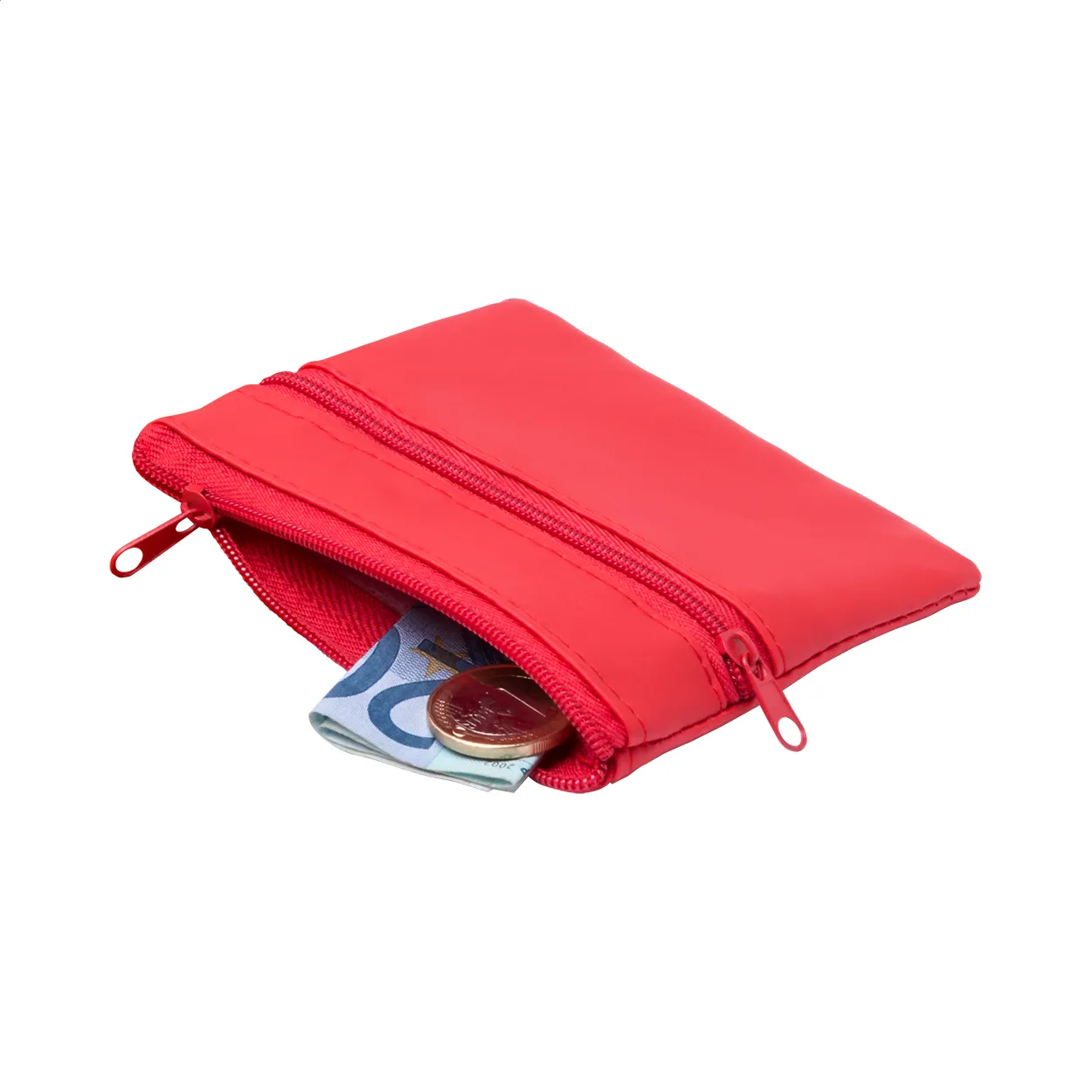 Denar portemonnee rood