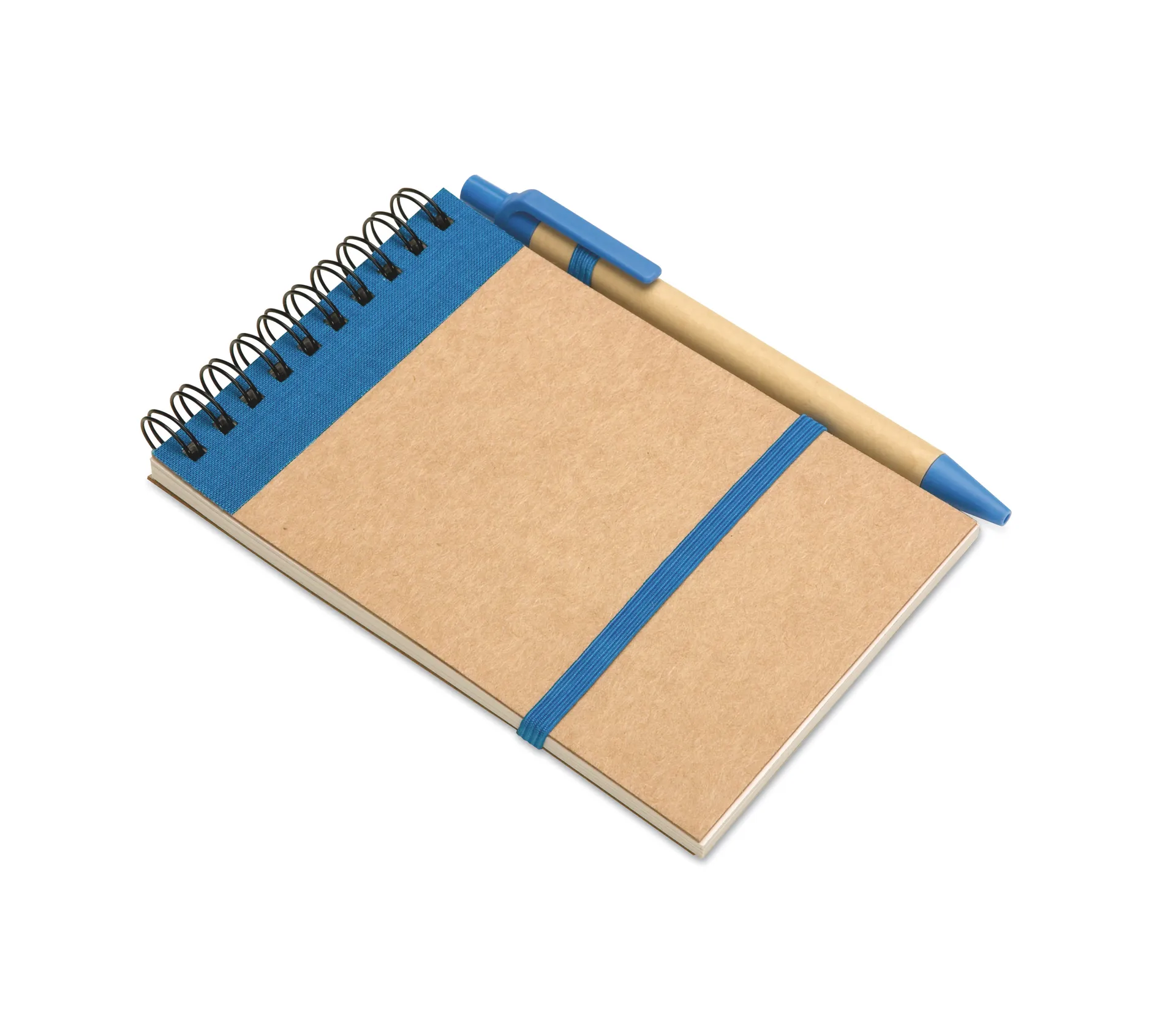 A6 notitieblok en balpen Blauw