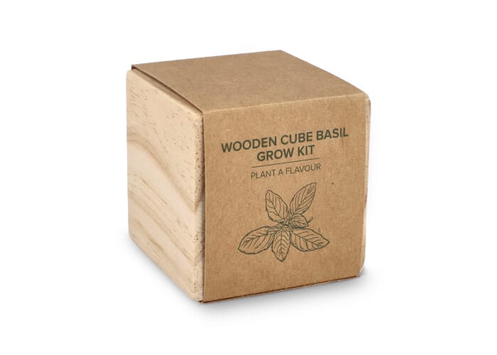 FSC Houten Plantenbak Set – Basilicum Natuur