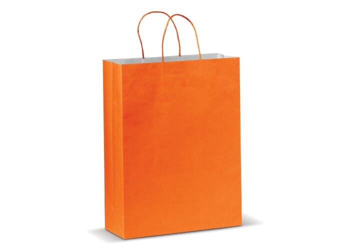 Draagtas papier groot 120g/m² Oranje
