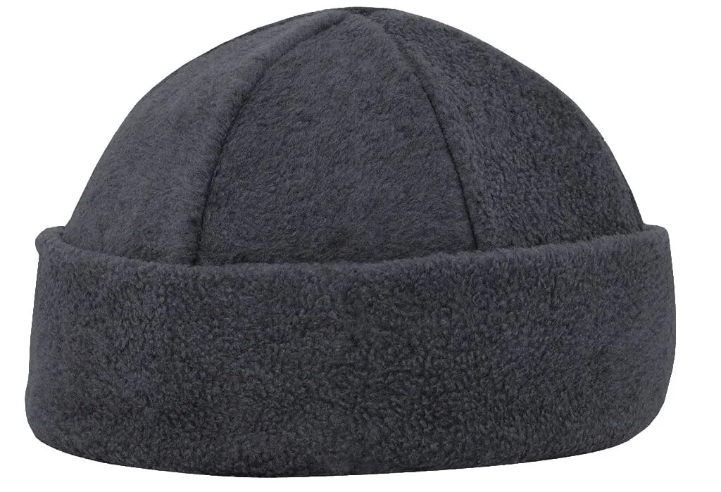 Fleece muts 6 panelen  Donker Grijs