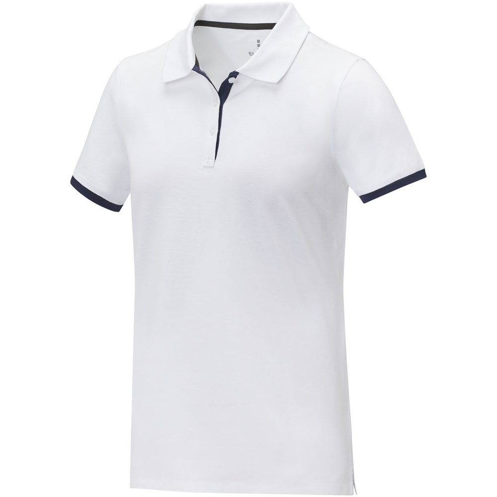 Morgan duotone Dames polo met korte mouwen