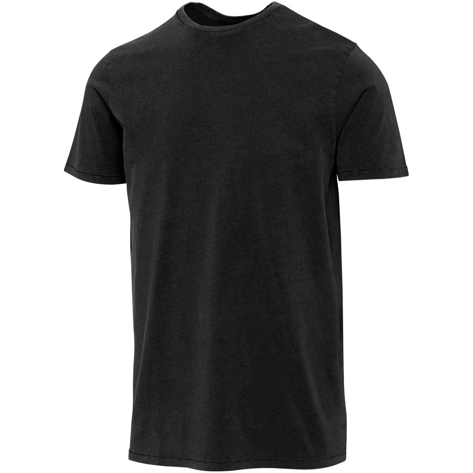 Nanaimo 160 g/m2 gewassen heren T-shirt met korte mouwen Zwart
