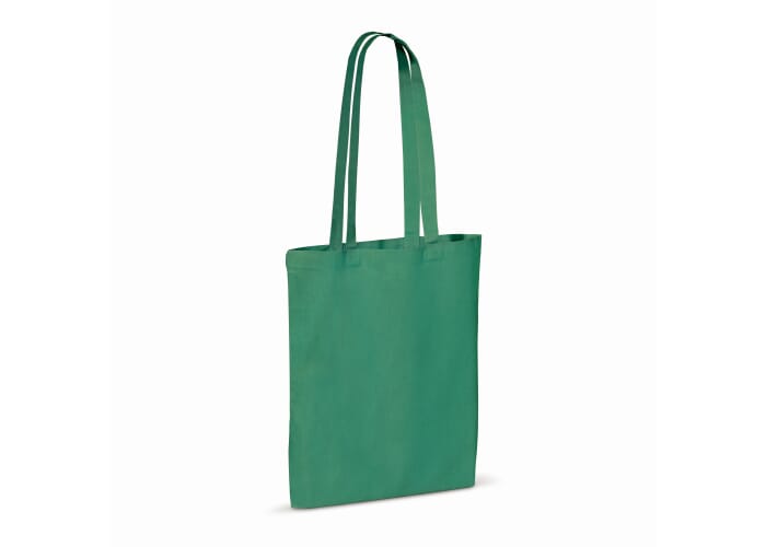 Draagtas gerecycled katoen 140g/m² 38x42cm Donker Groen