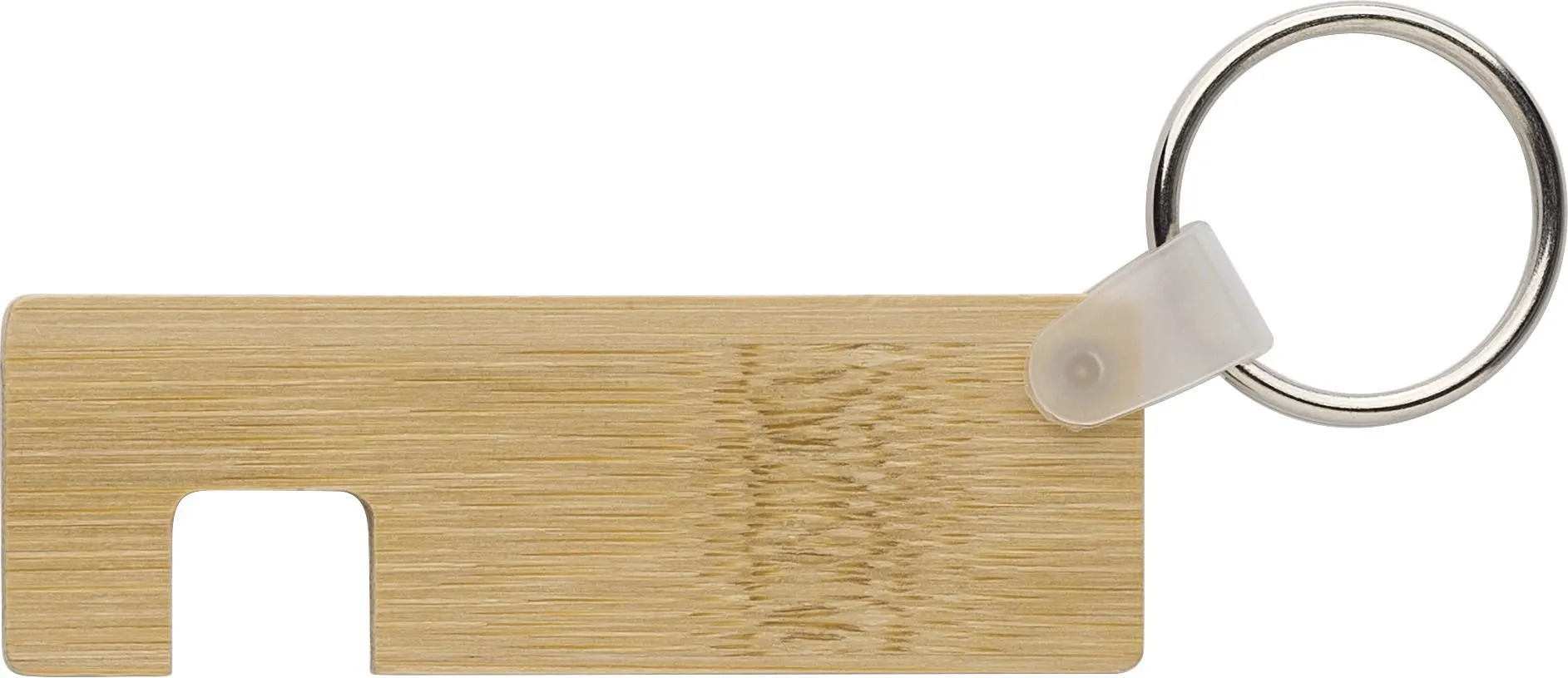 Bamboe sleutelhanger met telefoonhouder Orlando bruin