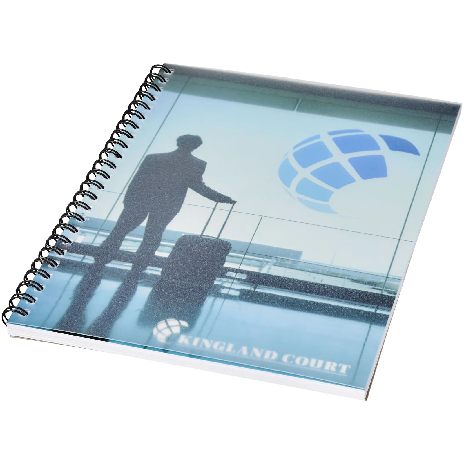 Desk-Mate® A5 wire-o notitieboek met PP-omslag Wit