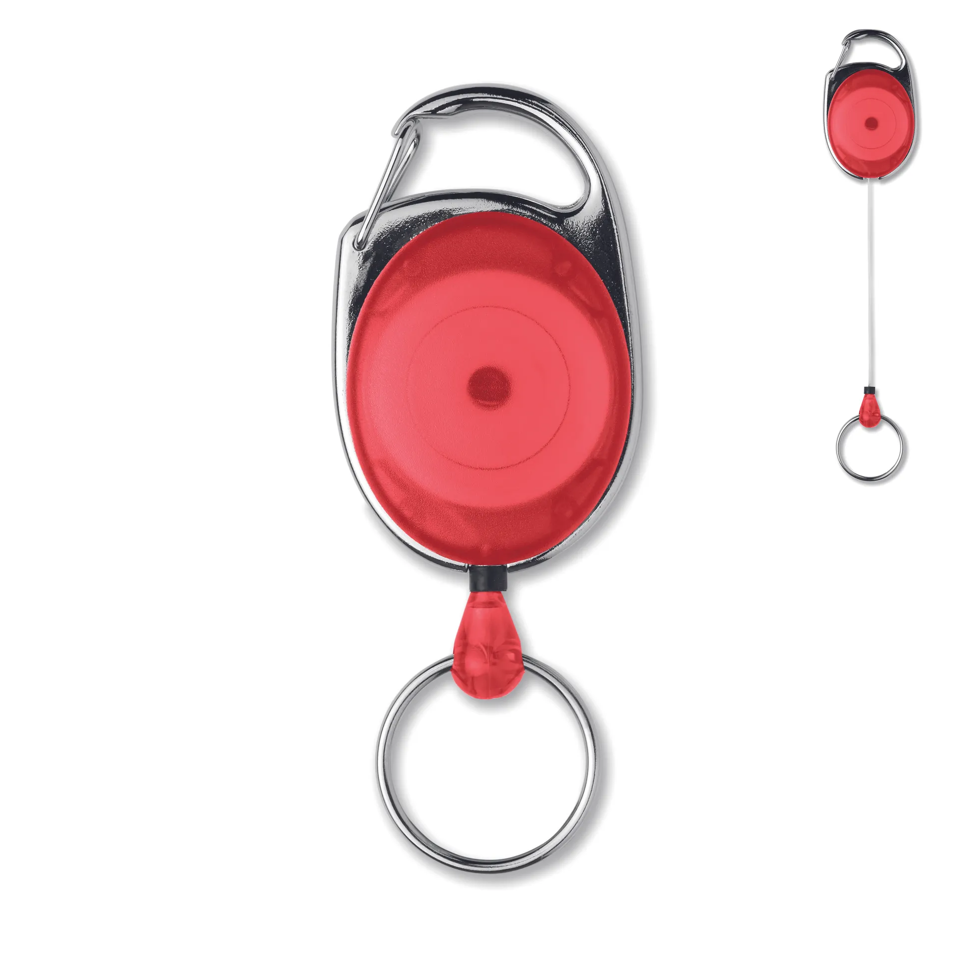 Intrekbare badgehouder Rood