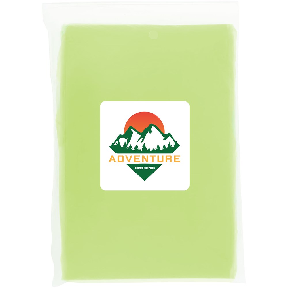 Mayan gerecyclede wegwerp regenponcho met opbergtasje