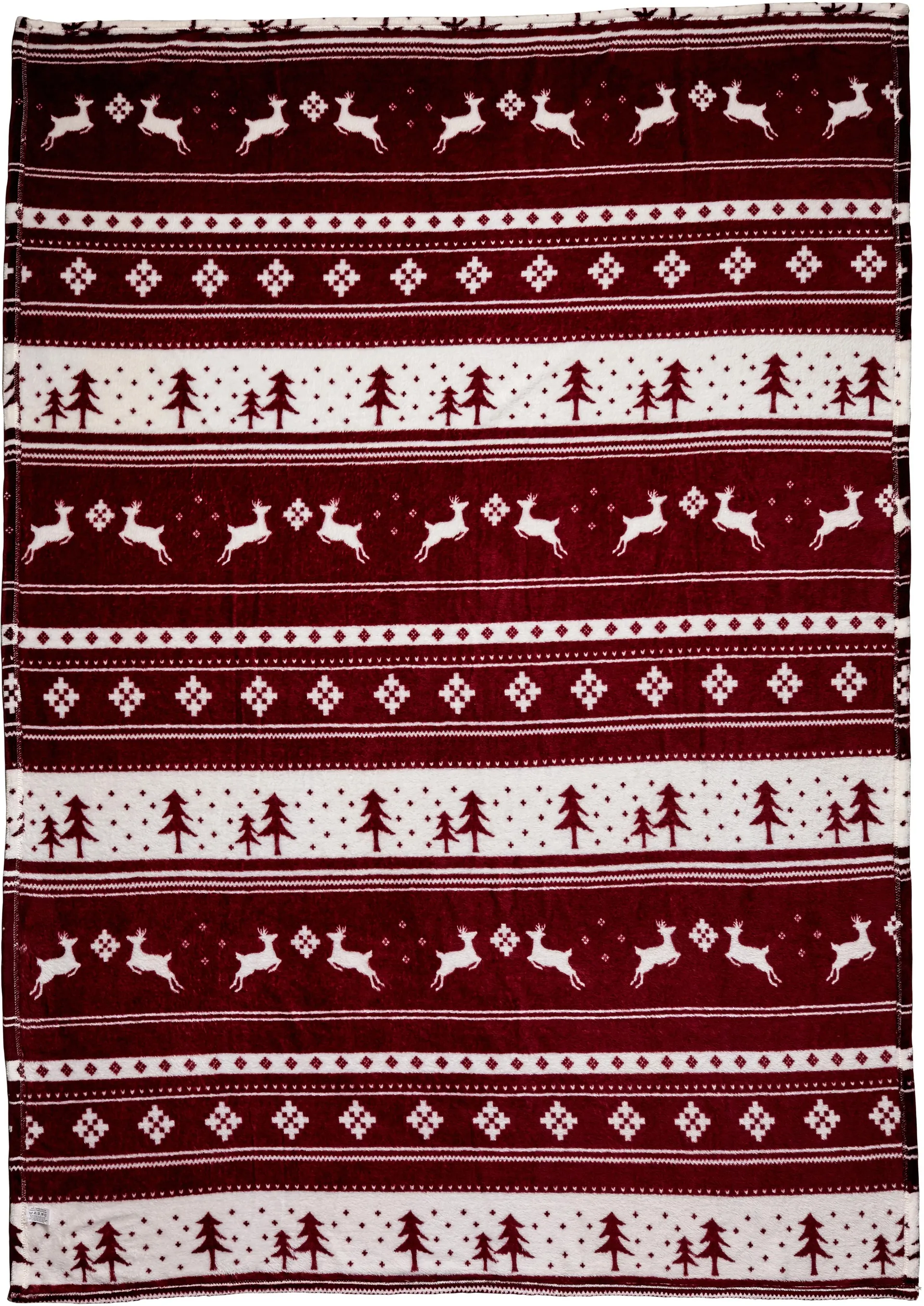 Polyester (260 gr/m²) deken Michelle bordeaux