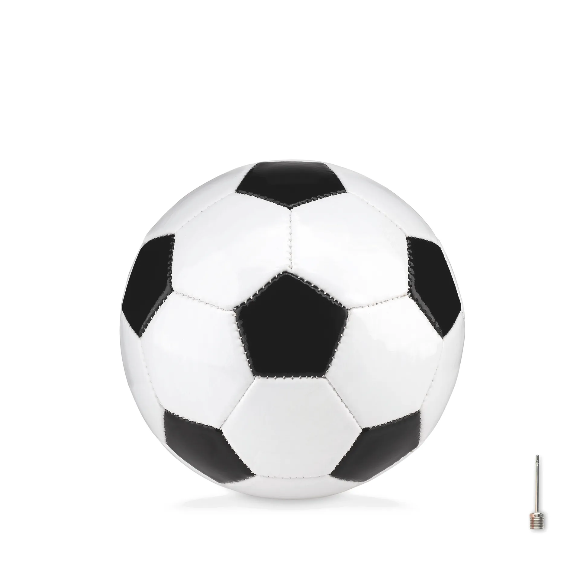 Kleine voetbal 15cm Wit/zwart