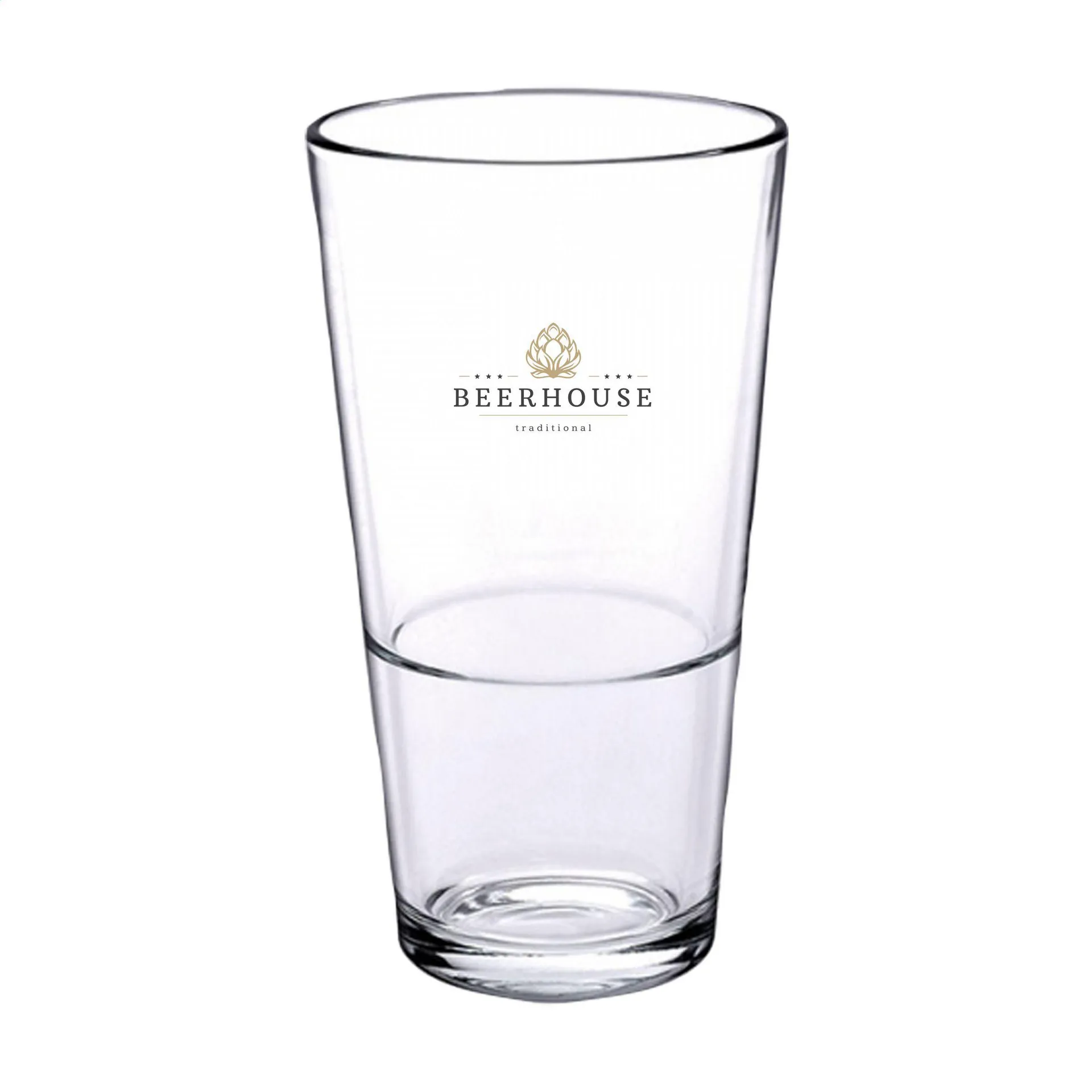 Bierglas Vaasje Stapelbaar 340 ml transparant