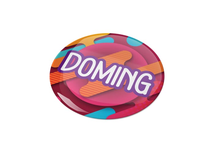 Doming Rond Ø 13 mm Wit