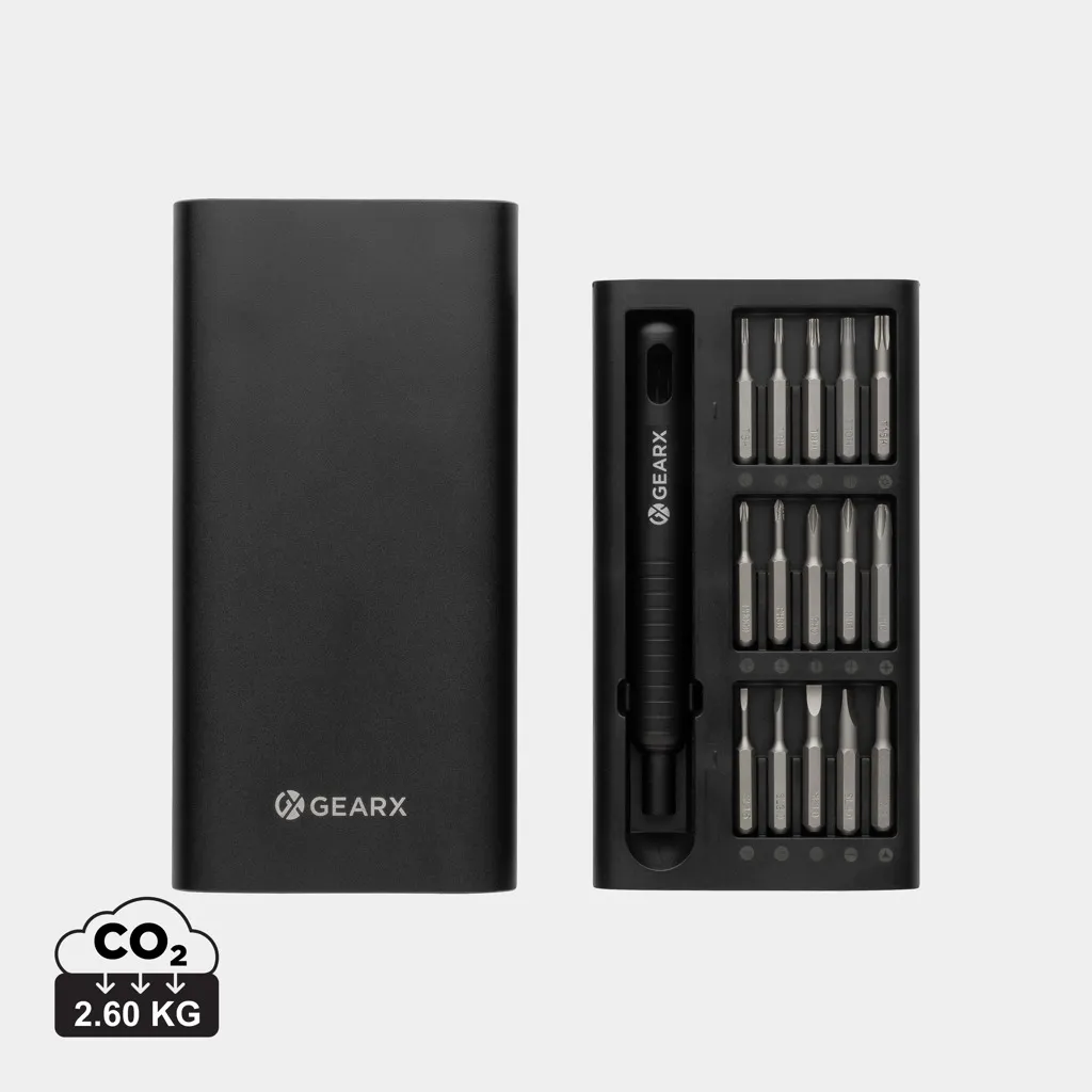 Gear X 31-in-1 precisie schroeven-draaierset zwart