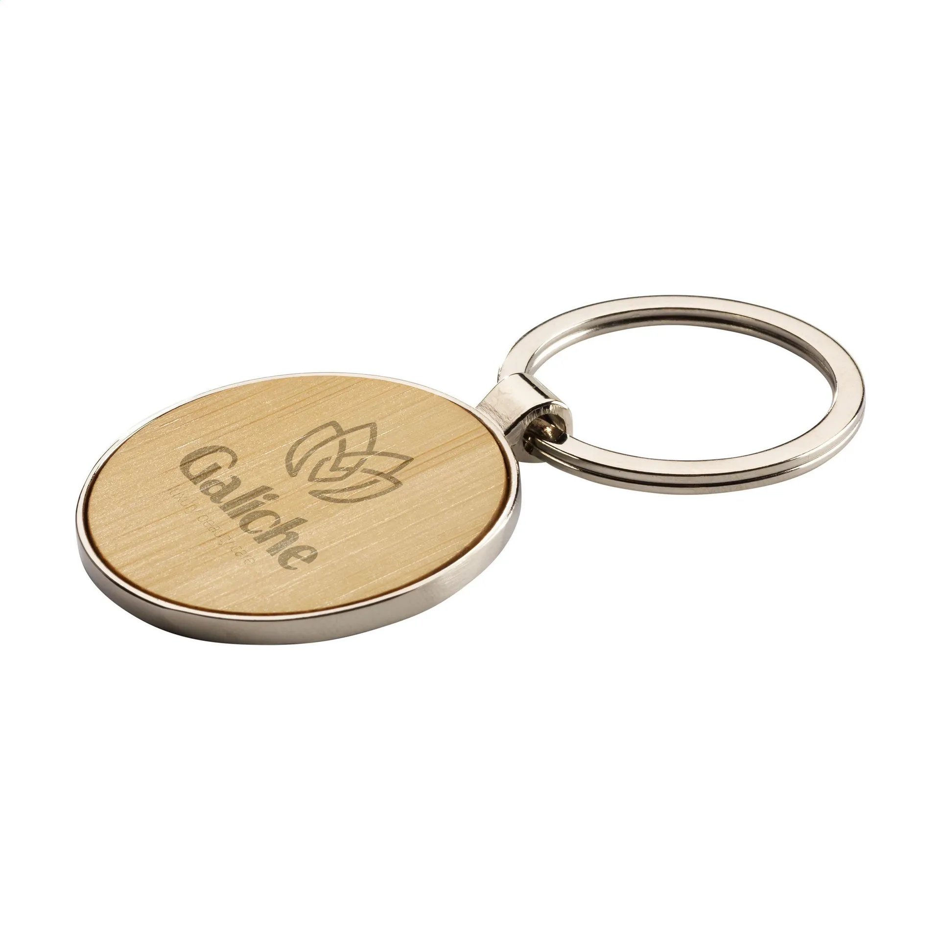 Bamboo Key Circle sleutelhanger bamboe