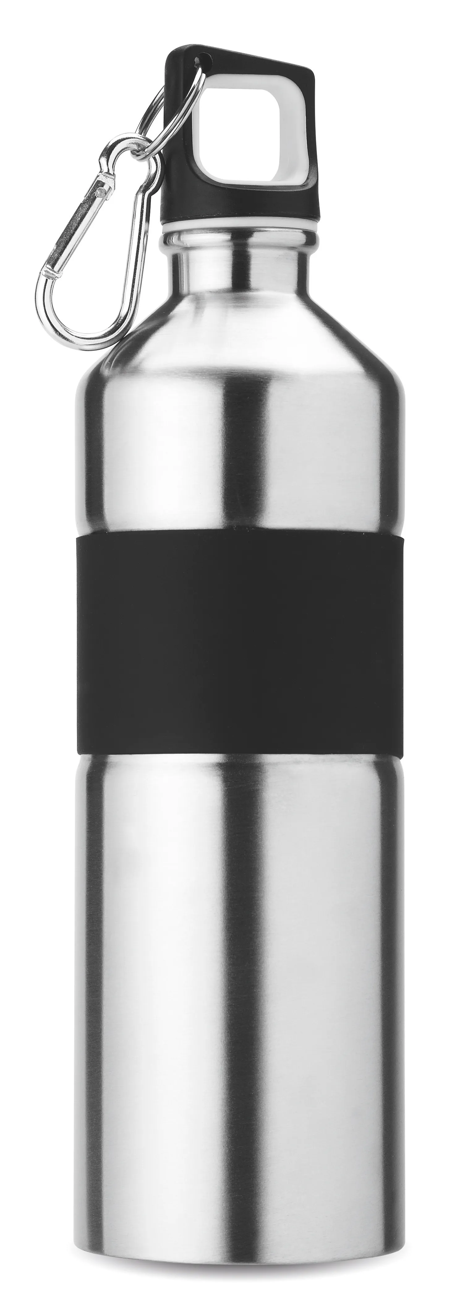 Tweekleurige drinkfles 750 ml Mat Zilver