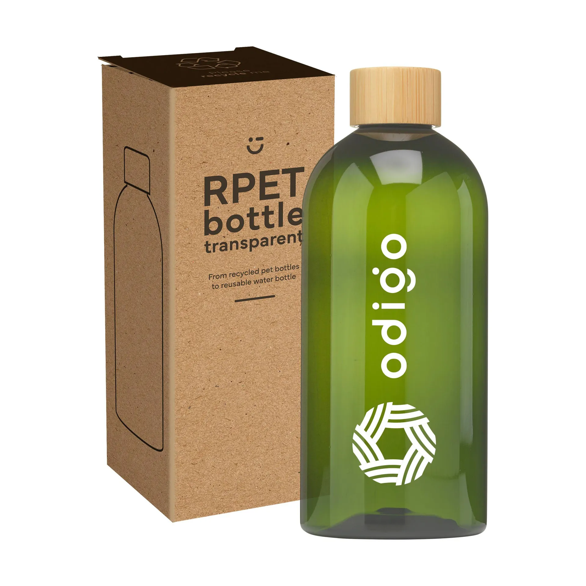 RPET Bottle 500 ml waterfles groen