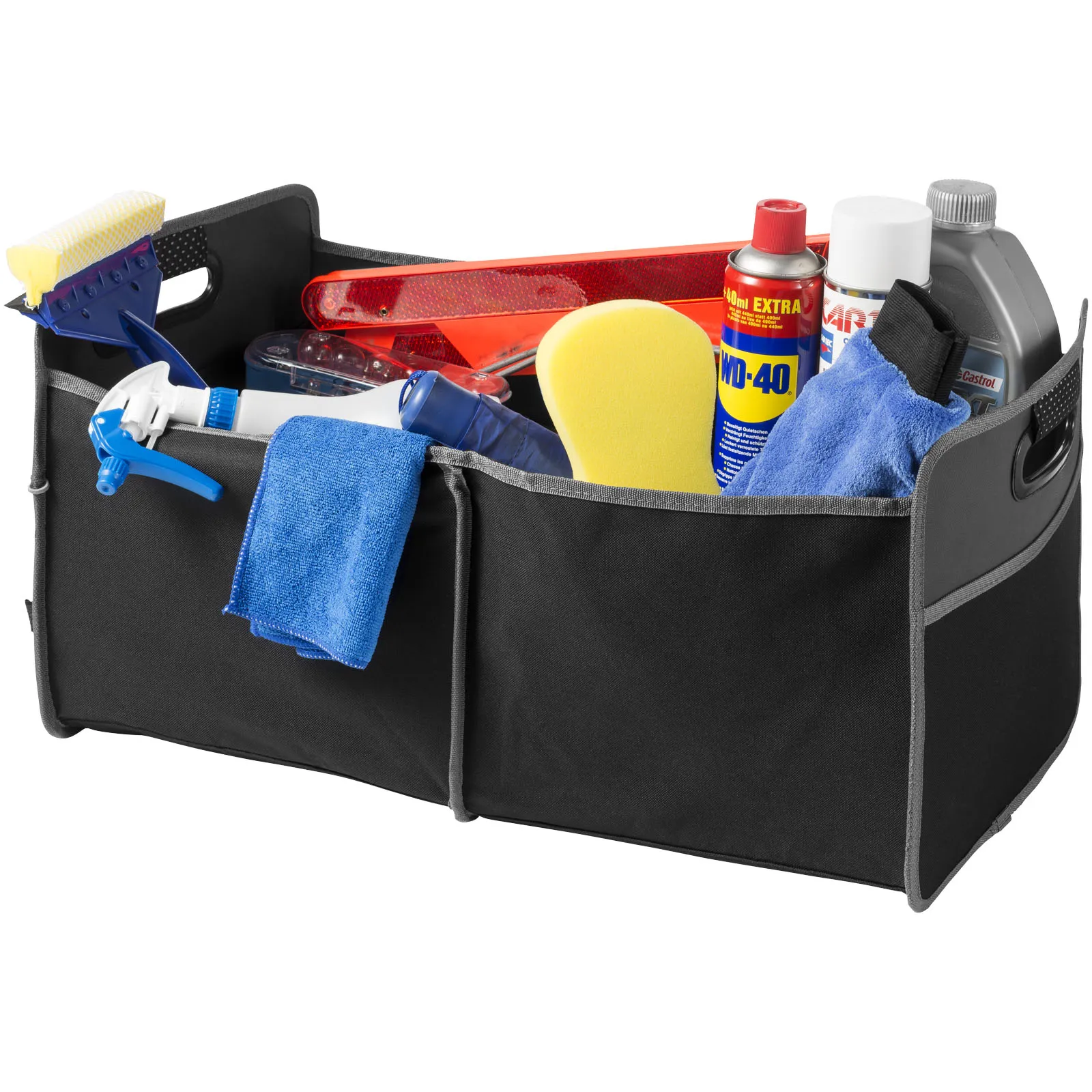 Accordion kofferbak organizer Zwart