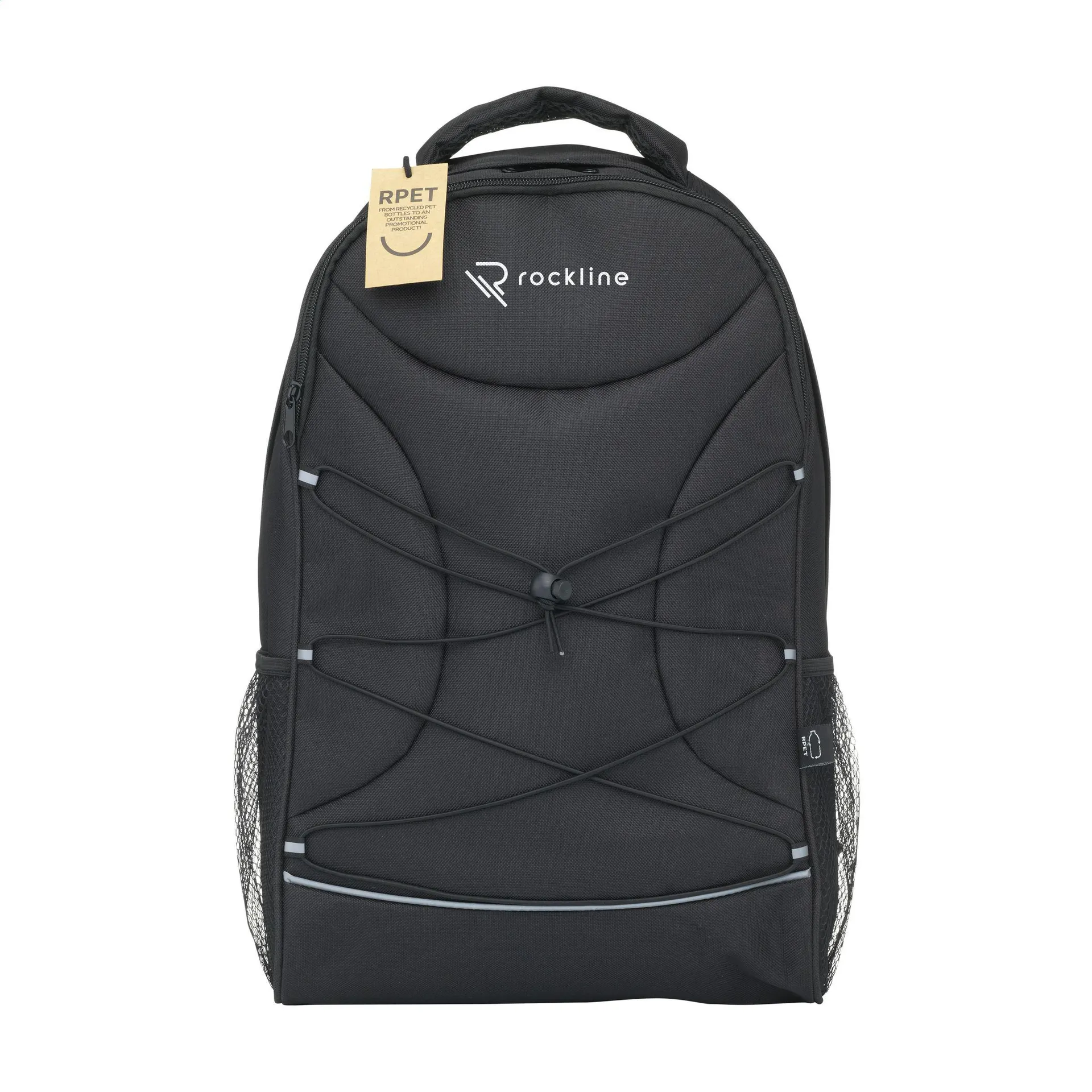 Flashline GRS RPET Laptop Backpack rugzak zwart
