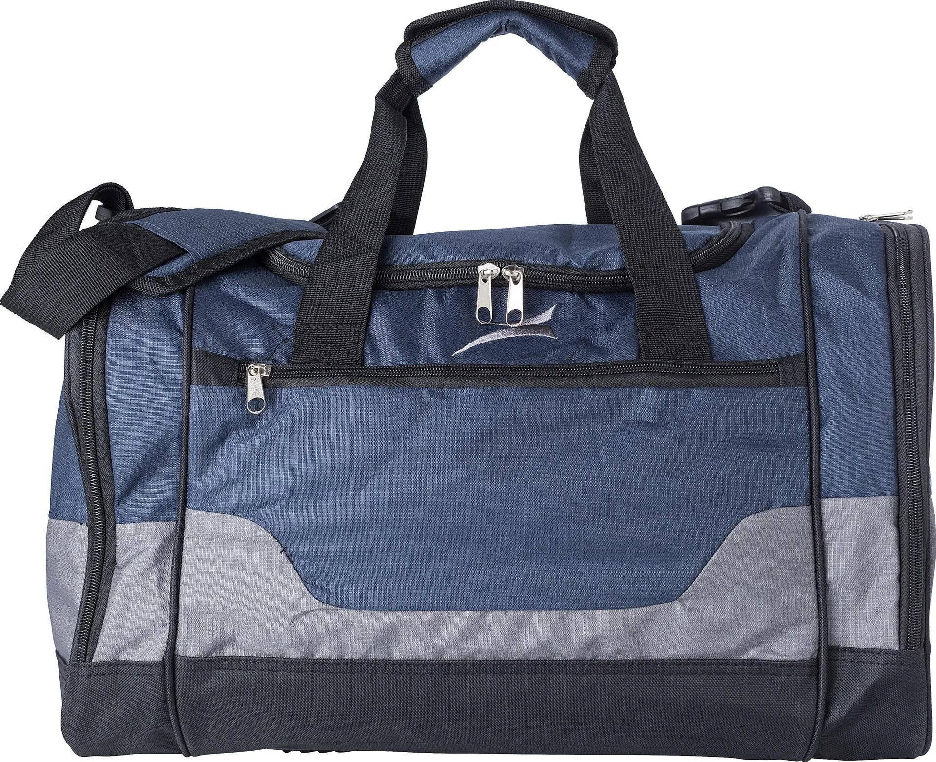 Polyester sport/travel bag donkerblauw