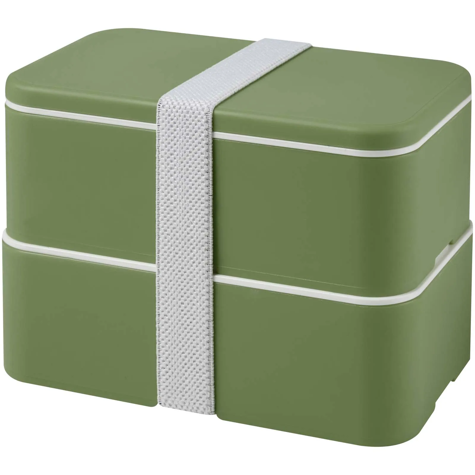 MIYO POP dubbellaagse lunchtrommel van 700+700 ml Gemêleerd groen