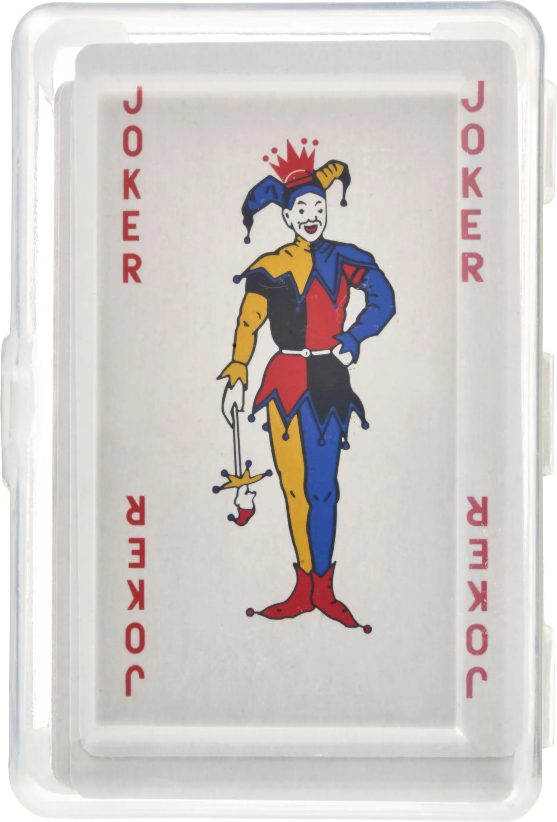 PET hoesje met speelkaarten Victoria rood