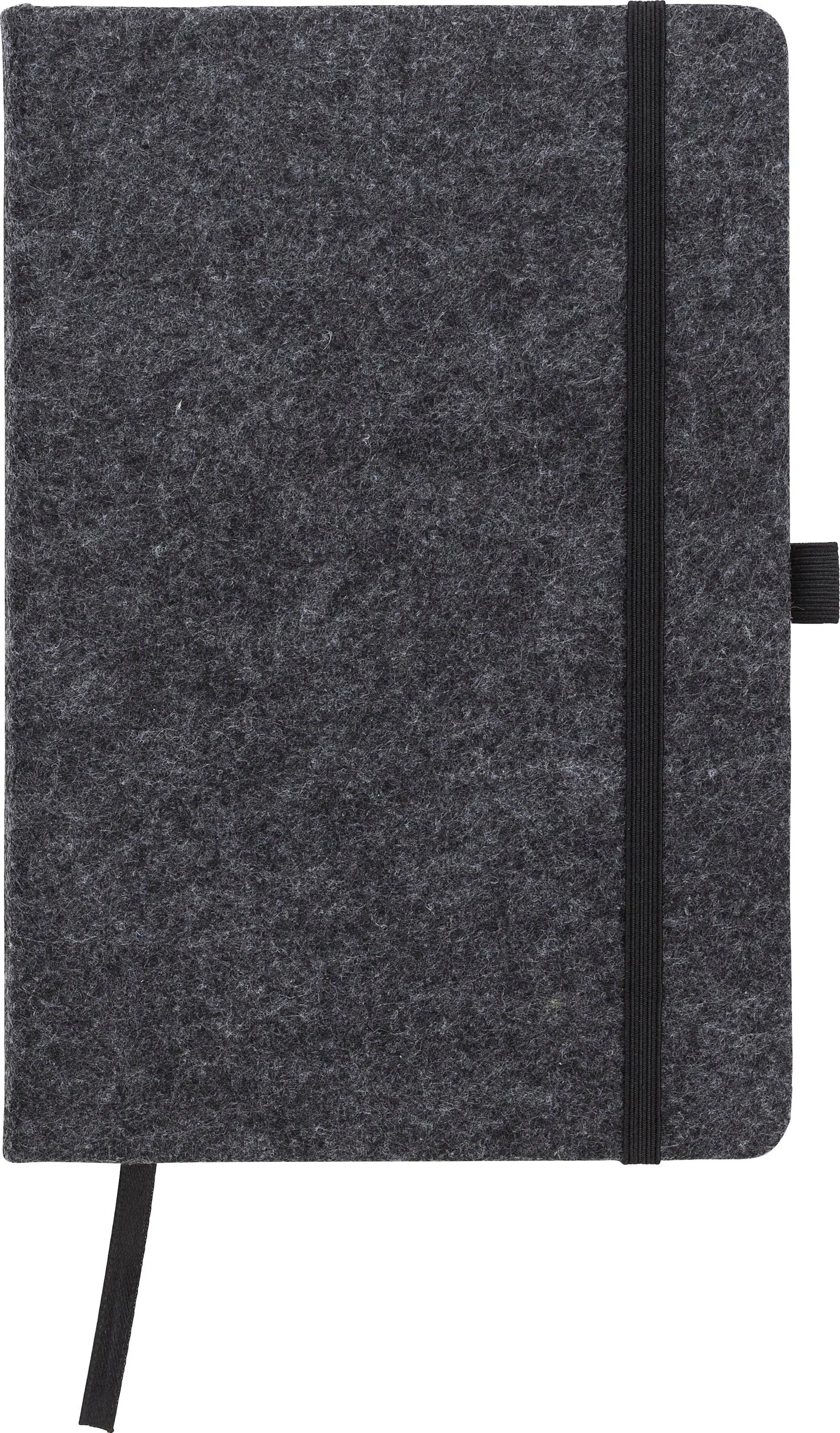 Notitieboek Harper | Gerecycled vilt | A5 | Gelijnd donkergrijs