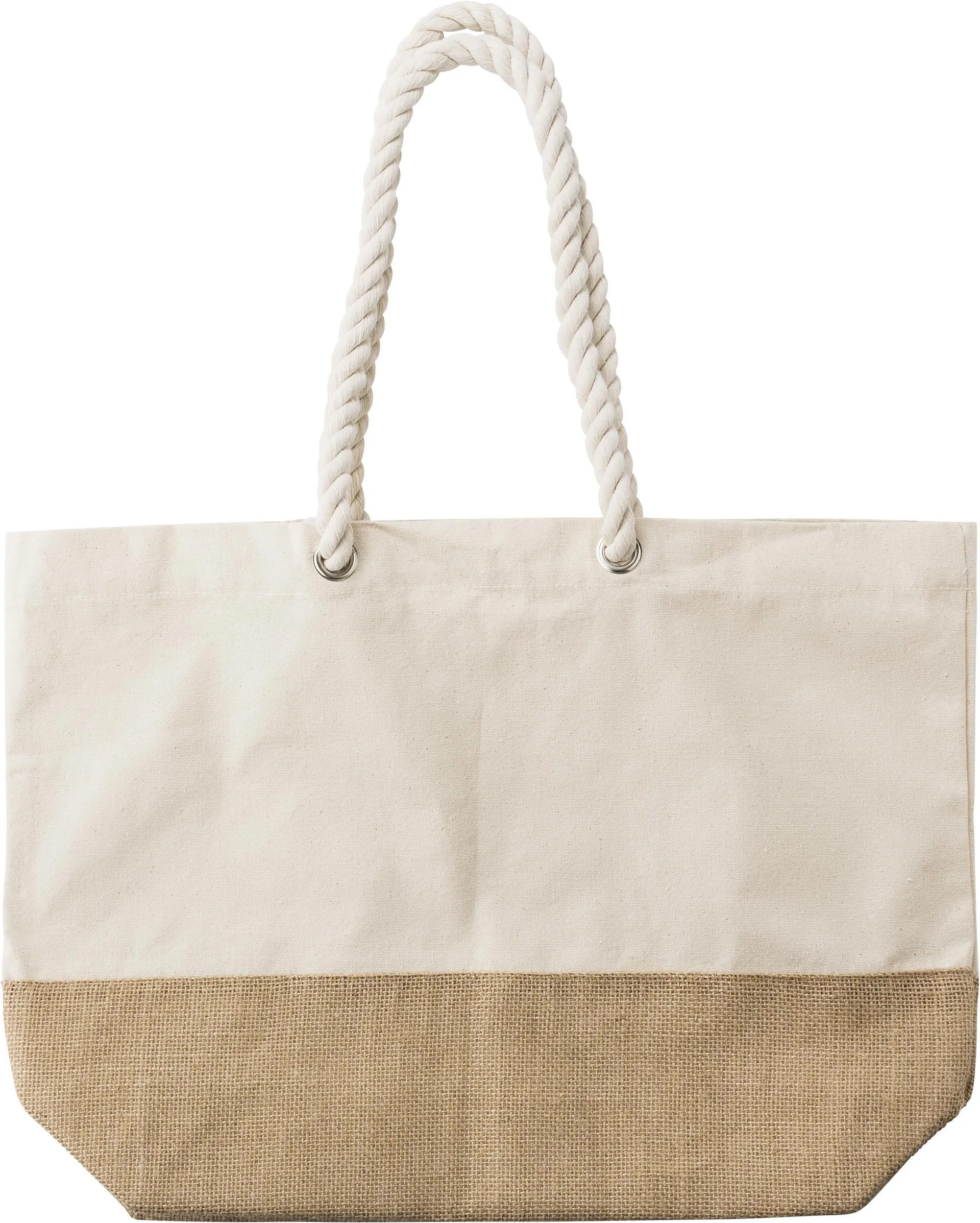 Boodschappentas Diego | Katoen 280 g/m² | Jute bodem khaki (écru)