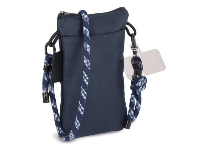 Pocket Everyday Essentials pouch met paracord draagkoord Donkerblauw