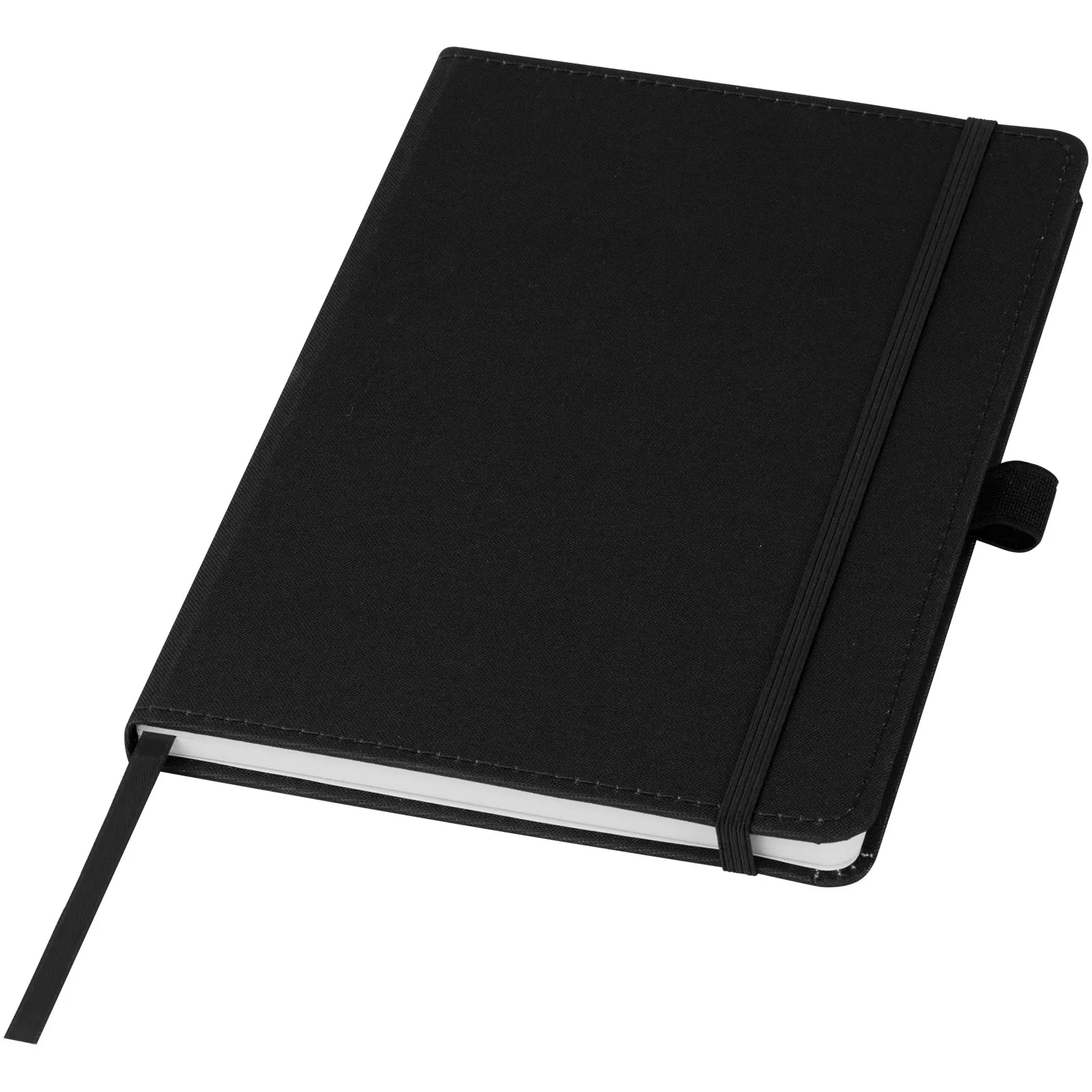Thalaasa notitieboek met hardcover van ocean bound plastic Zwart