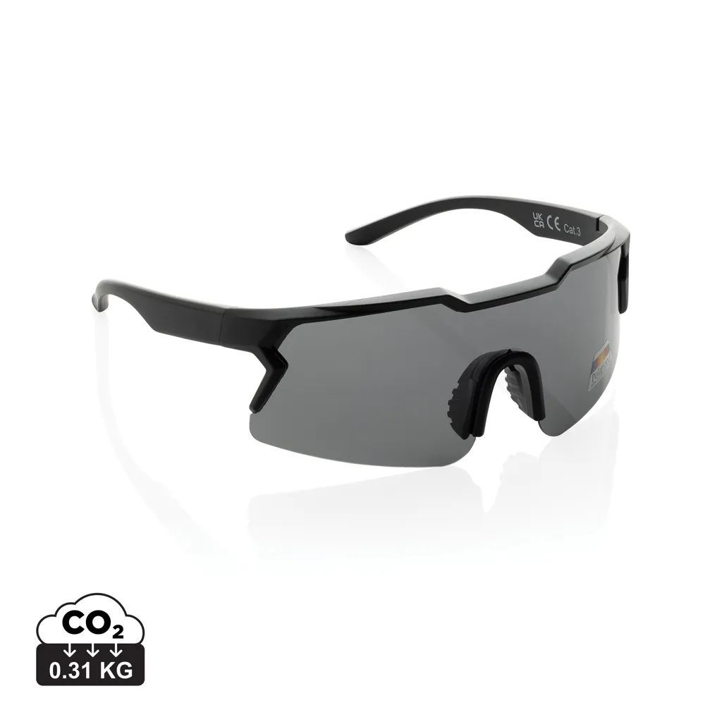 SproShield RCS plastic activity bril met gepolariseerde lens zwart