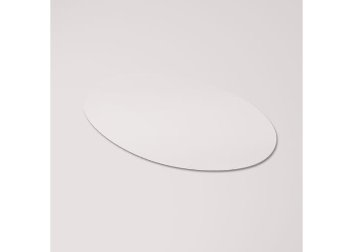 Vinyl Sticker Ovaal 50x25mm Transparant