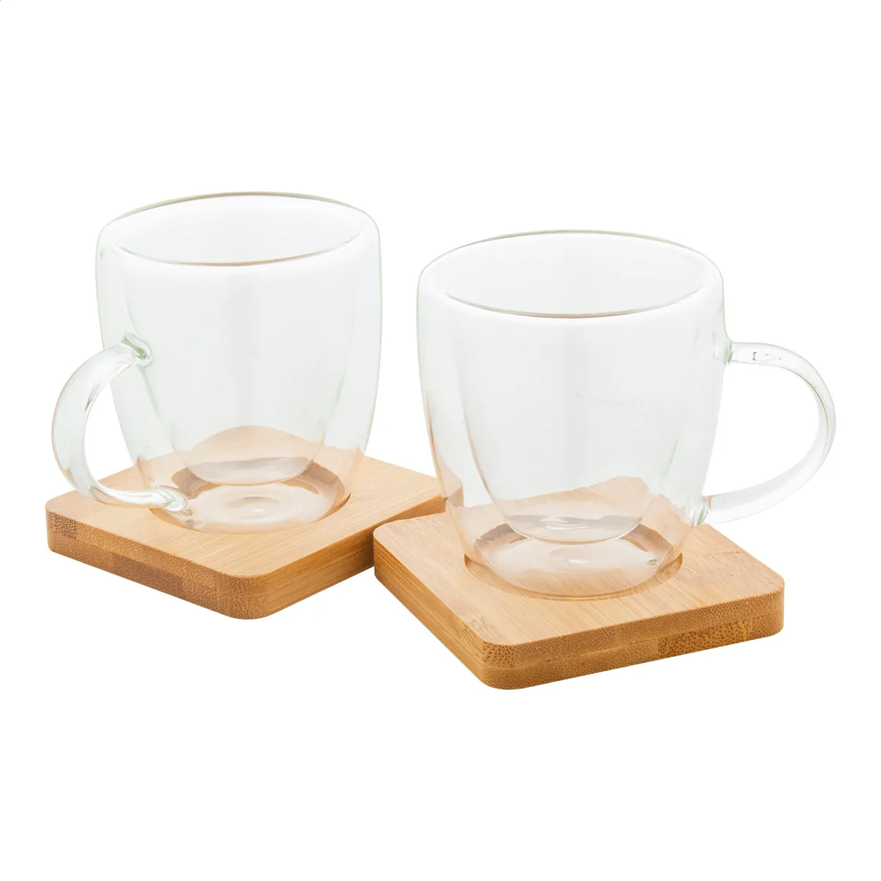 Mocaboo glazen espresso kopjes set transparant