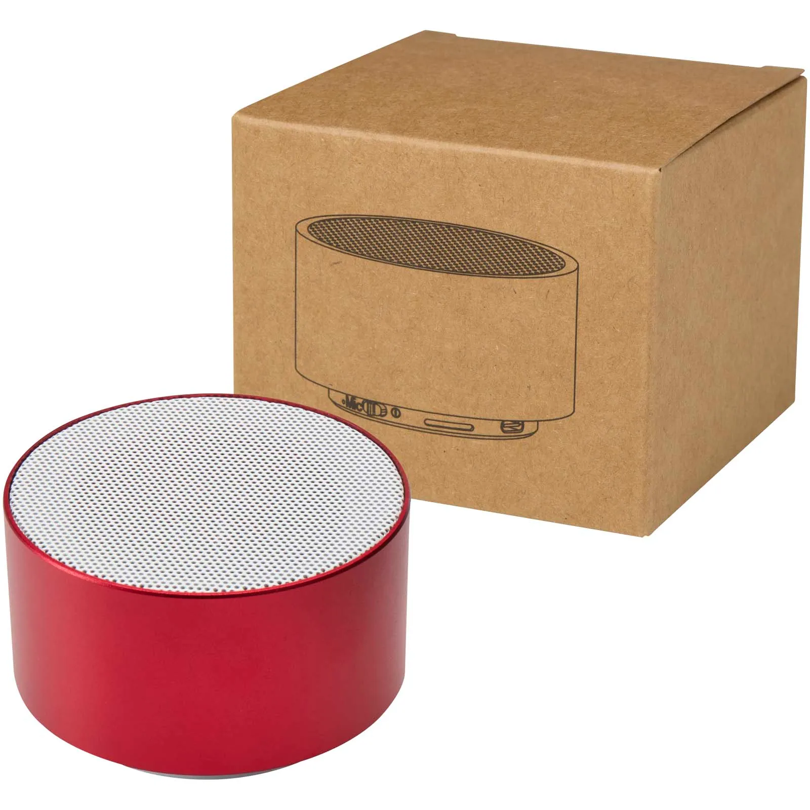 Ankaa 3W gerecycleerde aluminium draadloze Bluetooth®-speaker Rood