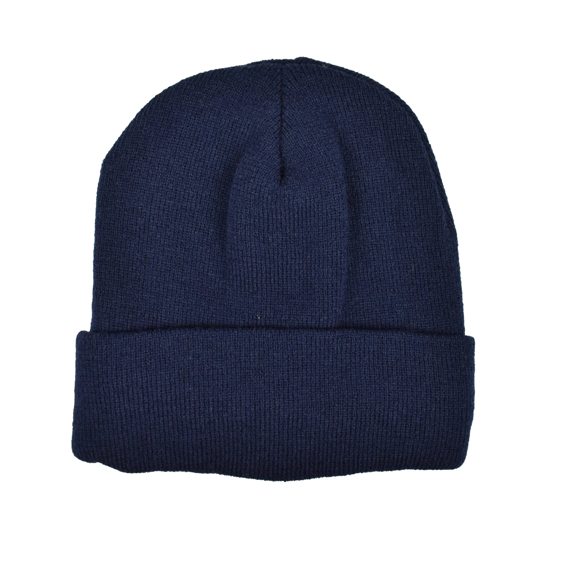 Gebreide muts met fleece Navy