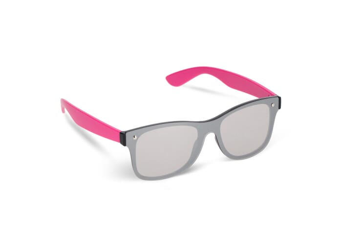 Justin R-PC zonnebril met spiegel uni-lens UV400 Roze
