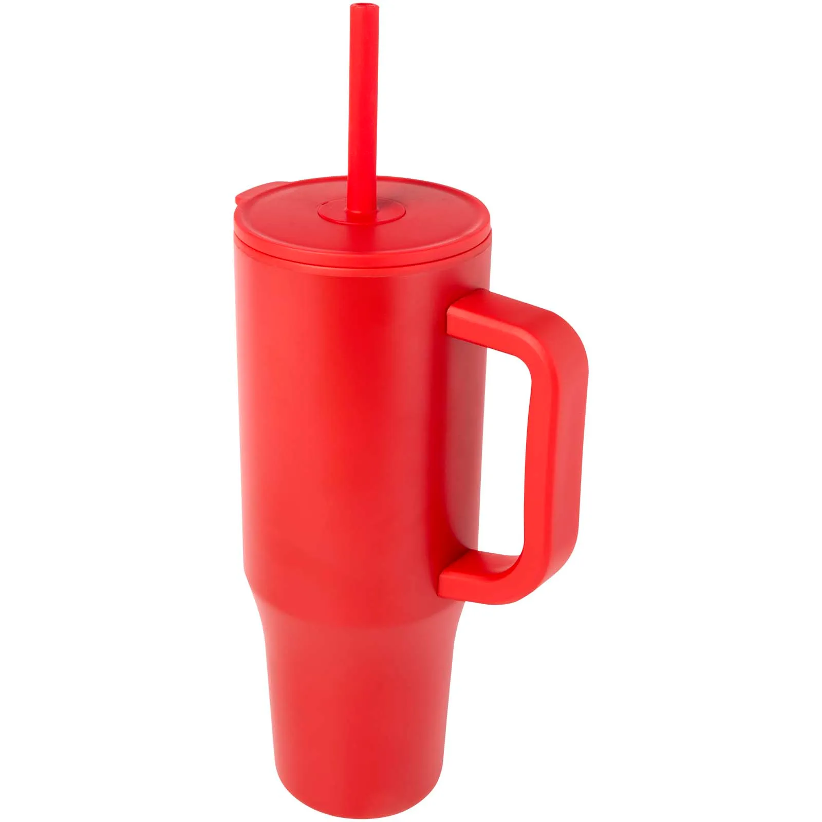 Brady 900 ml RCS gecertificeerde geïsoleerde beker met siliconen rietje Rood