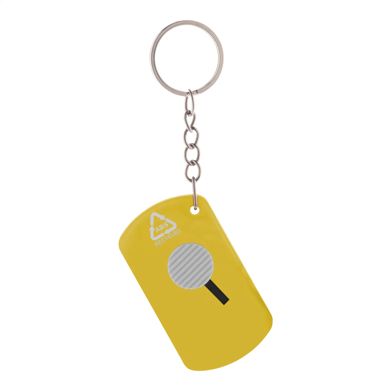 Parcelo sleutelhanger met mesje geel