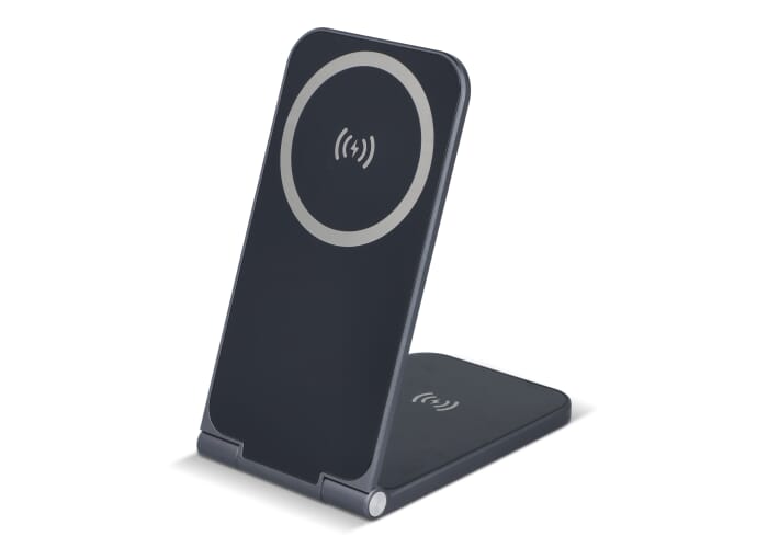 2255 -Xoopar Zero 2 in 1 draadloze oplader compatibel met MagSafe Donker Grijs