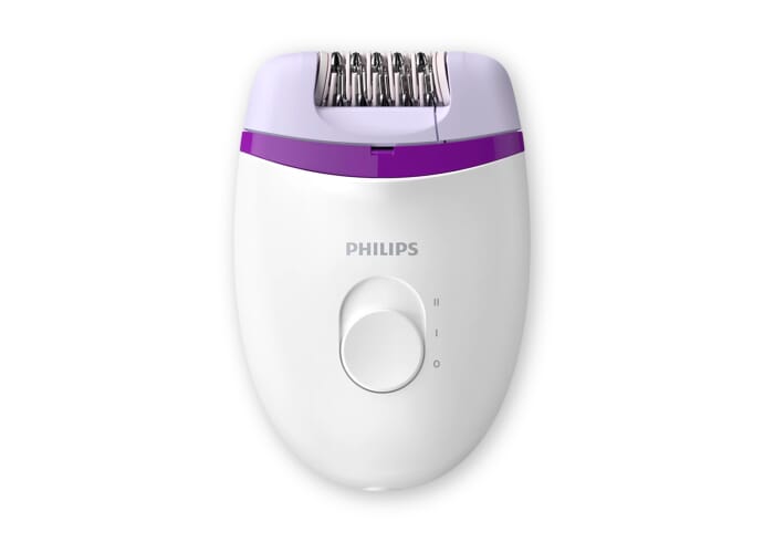 BRP505|Philips Satinelle compacte epilator en snoerloze bikinilijntrimmer Wit
